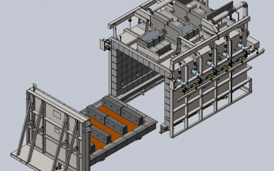 Gasbarre Supplies a Car Bottom Furnace to a US Based Manufacturer of Excavating Equipment