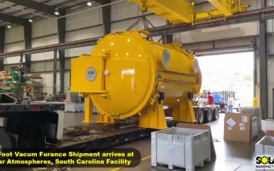 Solar Atmospheres in South Carolina Receives 12 Foot Horizontal, Car Bottom-loading Vacuum Furnace