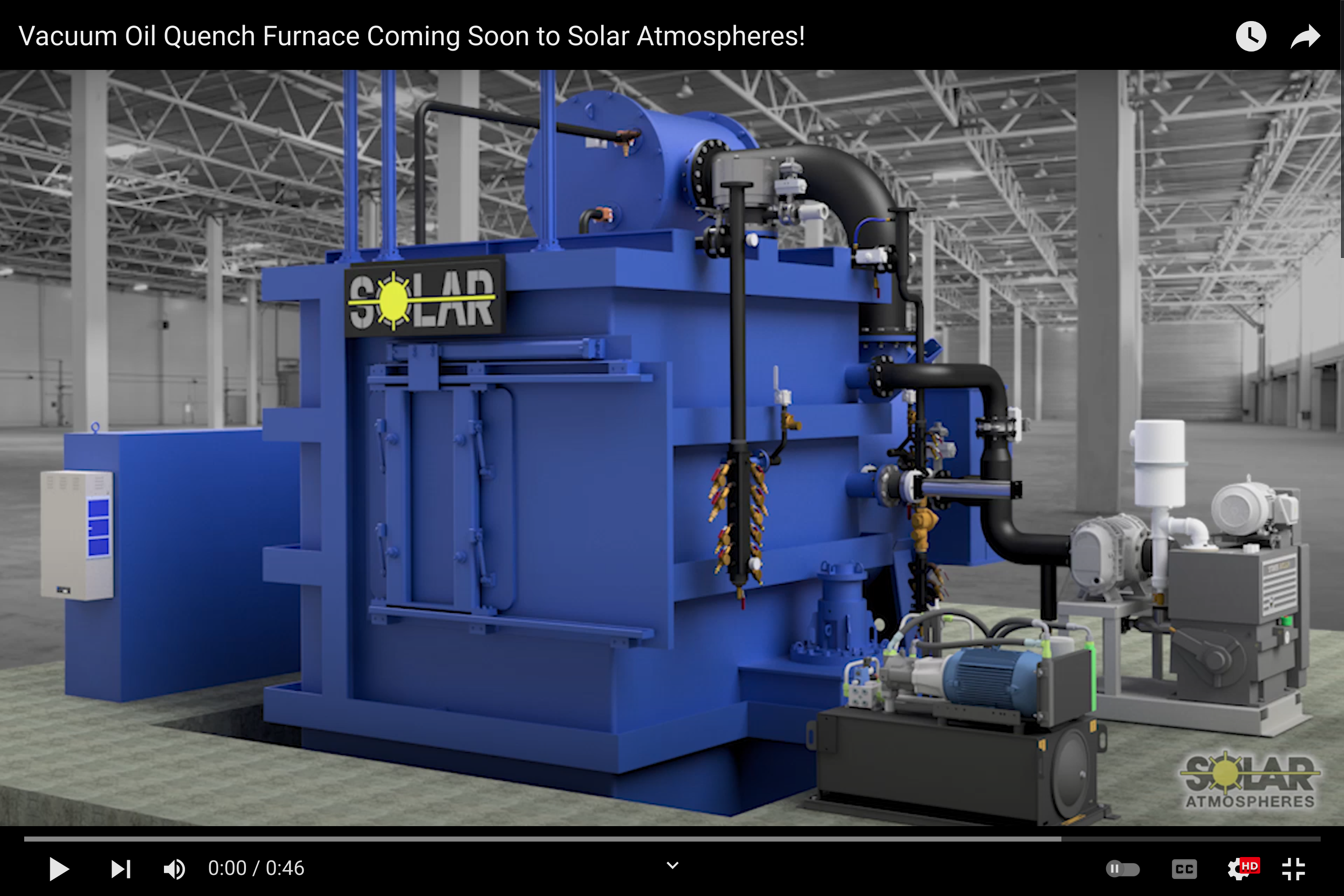 Solar Atmospheres of Western PA Installs Vacuum Oil Quench Furnace – Full Video
