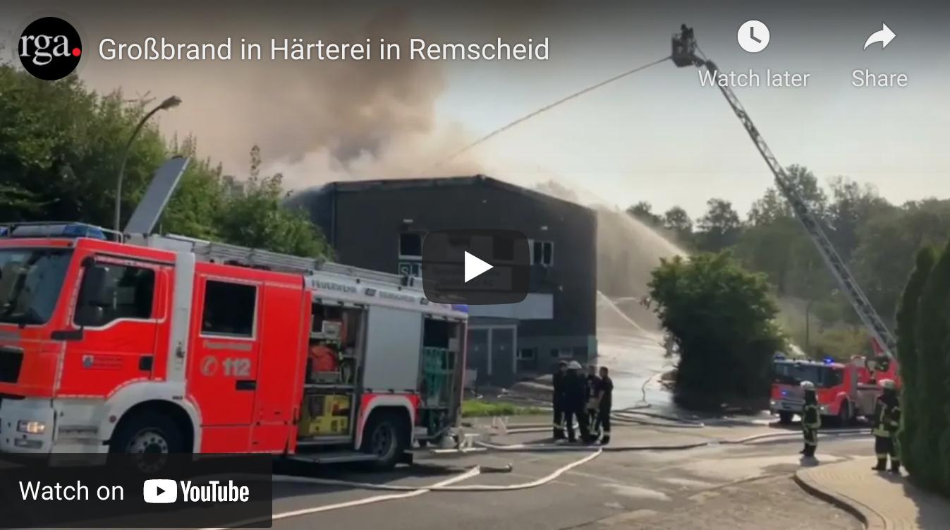German Heat Treatment Facility Utterly Destroyed by Fire