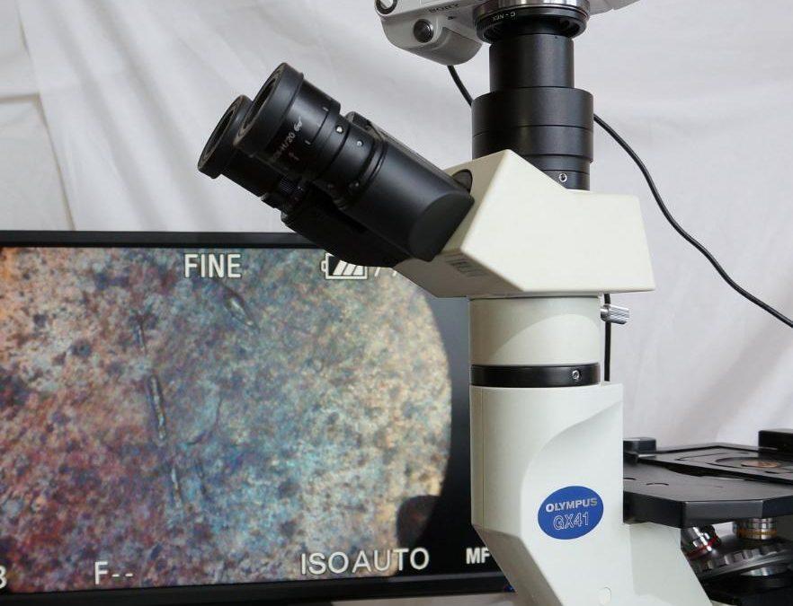 Item# L75 Olympus GX41 Inverted Metallographic Microscope
