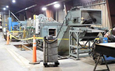 Captive Heat Treater Finishing Installation of 3rd Mesh Belt Line