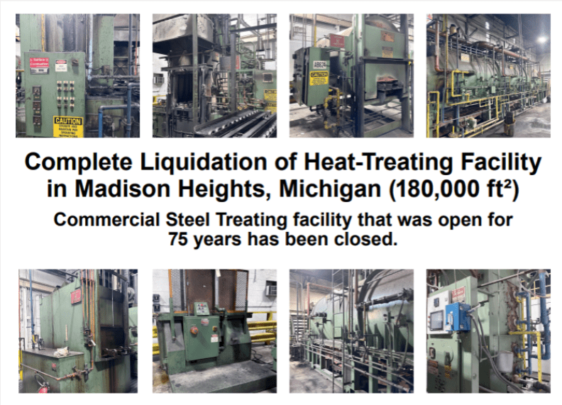 Commercial Steel Treating Company Auction
