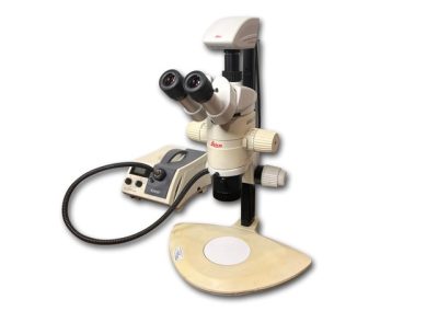 Item# L209 Leica MZ12.5 Stereo Microscope, Camera, Lightsource